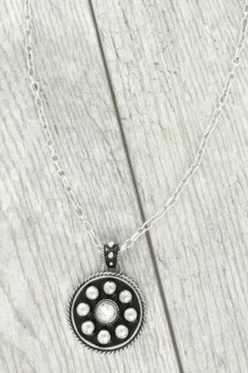 Western Jeweled Bubble Pendant Necklace