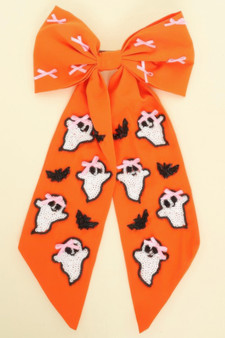 Halloween Theme Ghost Bow Barrette Hair Clip​