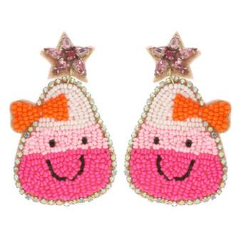 Halloween Candy Corn Dangle Earrings
