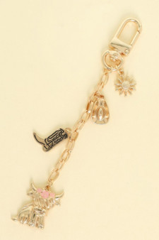 Western Theme Bag Charm Chain