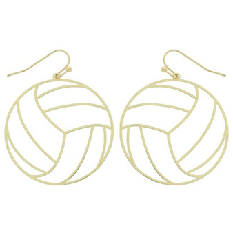 Gameday Volleyball Cutout Dangle Earrings