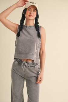 Mineral Wash Sleeveless Top​
