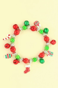 Christmas Enamel Charm Stretch Bracelet​