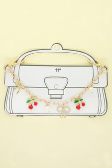 Cherry And Bow Theme Bag Charm Chain