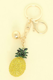 Jeweled Pineapple Keychain