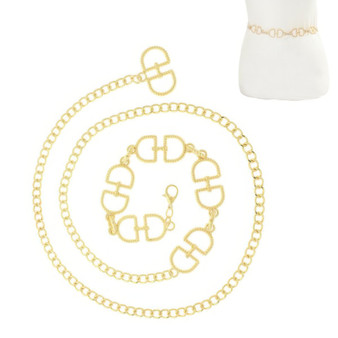 Fashionista Horse Shoe Inspired Chain Link Belt
