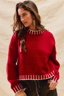 SO ME Loose Fit Christmas Holiday Sweater