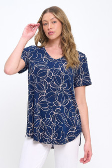 Hit V-Neck Binding Top​