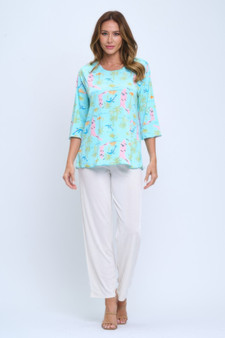 Plus Size Quarter Sleeve Merrow Top