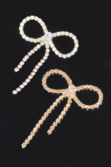 Rhinestone Ribbon Earring​​​​​​