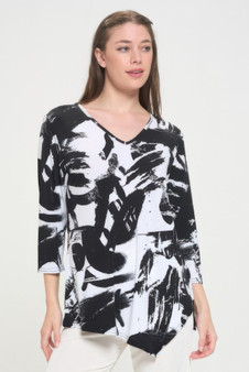 Hit Point V Neck Top