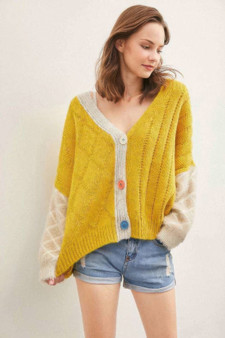 Front Drop Shoulder Cardigan​