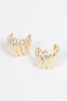 Vintage Gold Dip Metal Earring​