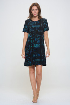 Plus Size Print Missy Dress Short Sleeve​