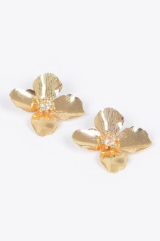 Vintage Metal Flower Earring