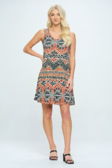 Print Short Tank Dress​​​​​