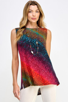 Print Boat Neckline​