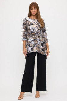 Plus Size Boat Neckline Tunic