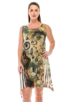 Short Sleeveless Sublimated Dress