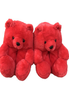 Teddy Bear Fleece Slippers