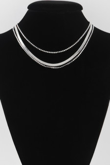 Triple Snake Chain Necklace