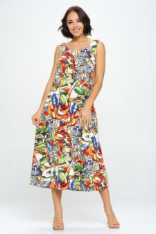 Bns Print Long Tank Dress​​​​​​​
