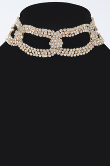 Rhinestone Chain Choker