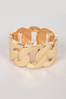 Wide Chain Metal Bracelet