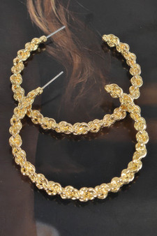 Chain Hoop Earrings​​