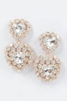 Heart Shape Stone Earring