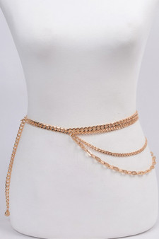 Plus Size Multi Chain Strands Belt