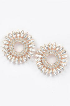 Rhinestone Stud Earring​
