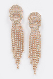Rhinestone Fringe Earring​​​​​​​​​
