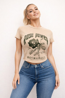 Rose Power Graphic Tee​