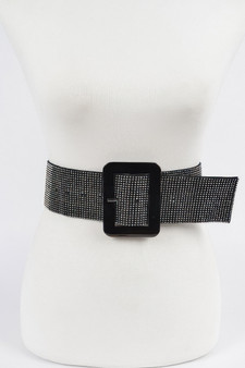 Wide Rhinestone Belt