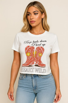 Wild Heart Cowgirl Graphic Tee