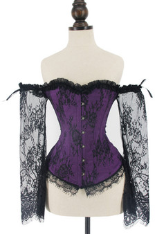 Mesh Long Sleeve Corset