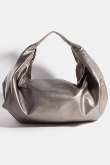 Fame Simple Faux Leather Hobo Shoulder Bag