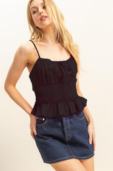 HYFVE Poplin Smocked Waist Summery Cami Top