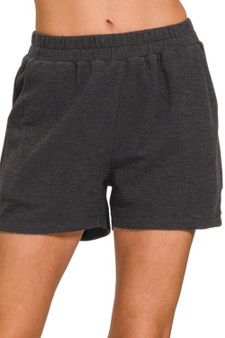 Zenana Cotton Slub Short Pants