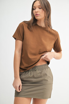 MONO B Round Neck Short Sleeve T-Shirt