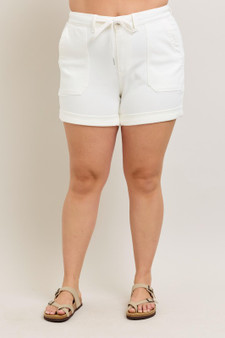 Judy Blue Plus Size High Waist Cuff Denim Shorts