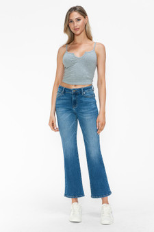 bytos Full Size Cat's Whiskers Mid Rise Ankle Jeans