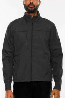 Mens Solid Soft Shell Storm Tech Jacket Coat