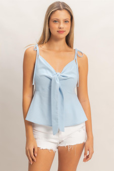 Tie Front Spaghetti Strap Top​