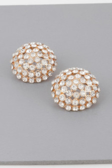 Rhinestone Stud Earrings