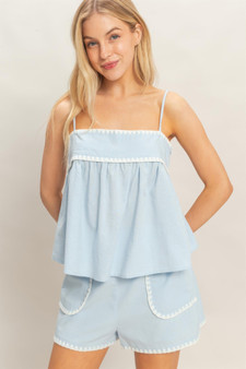 Sleeveless Babydoll Top​