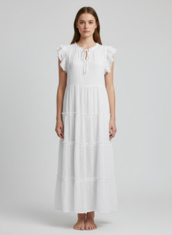 Mlle Gabrielle Solid Cap Sleeve Dress​​