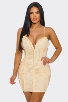 Candy Crush Ruched Mini Dress​