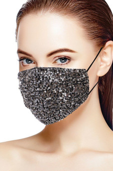 3D Sequin Fashion Facemask